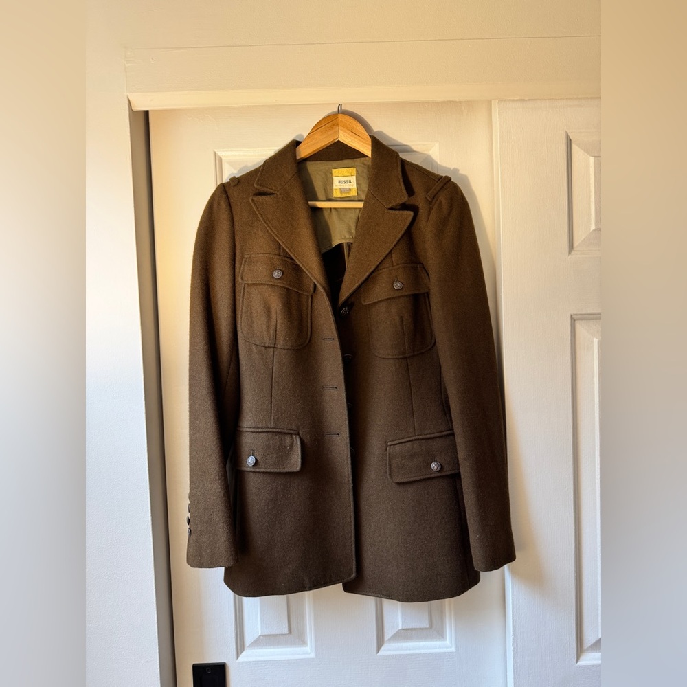 Dark Olive Green Military Style Uniform
